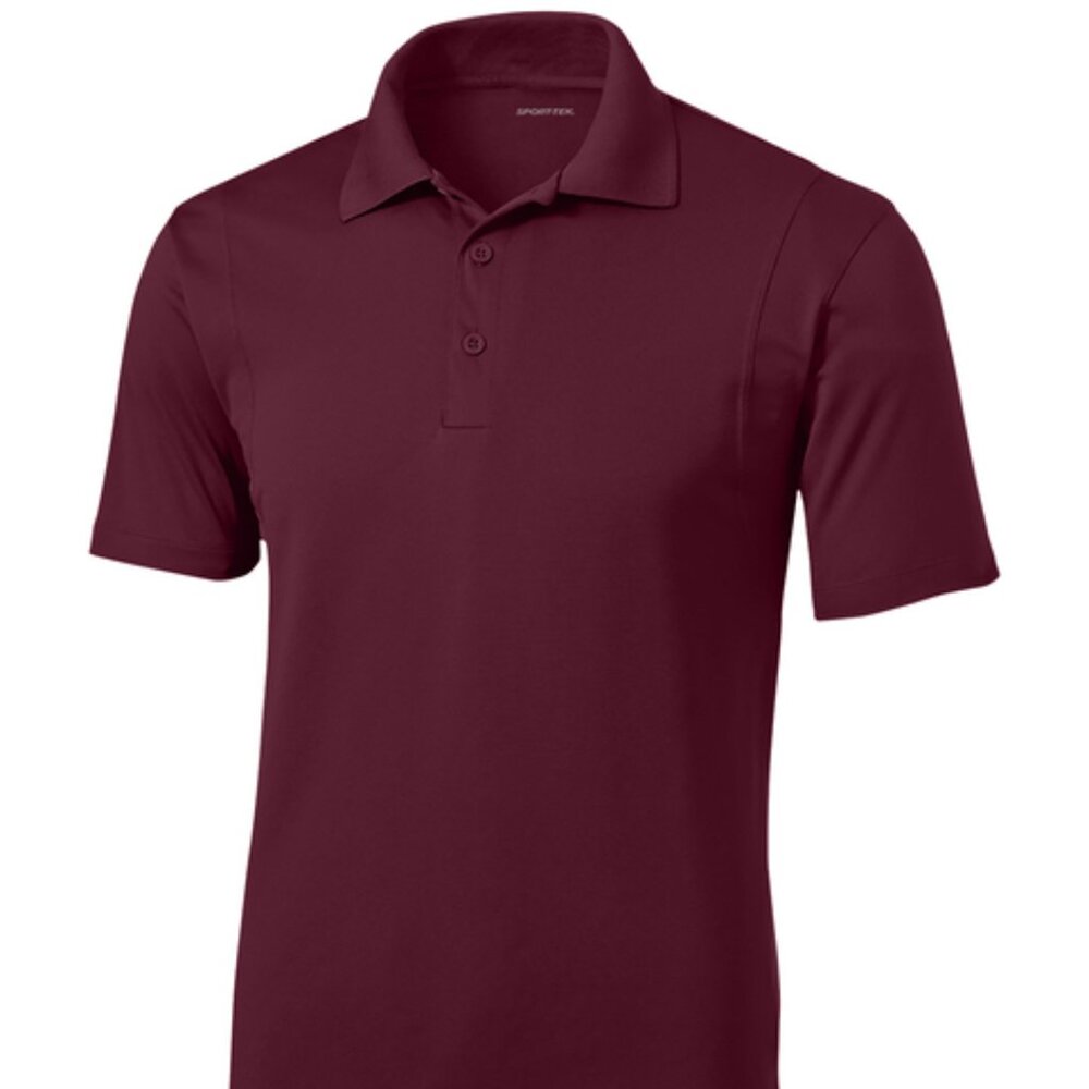 New Sport-Tek Maroon Micropique Sport-Wick Short Sleeve Polo Mens/Unisex Size XL